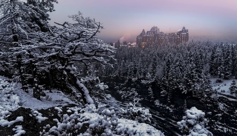 Château Frontenac in Snow