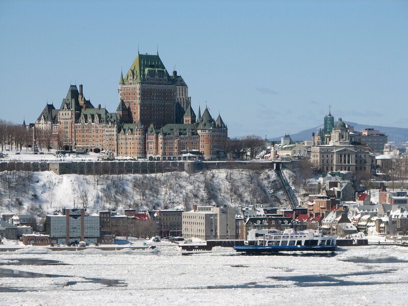 Château Frontenac in Winter