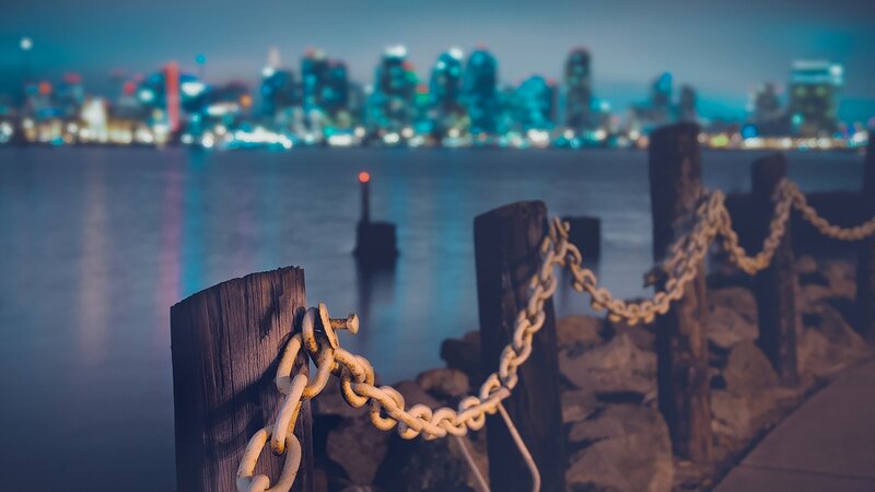 Chain-link Fence at Dock