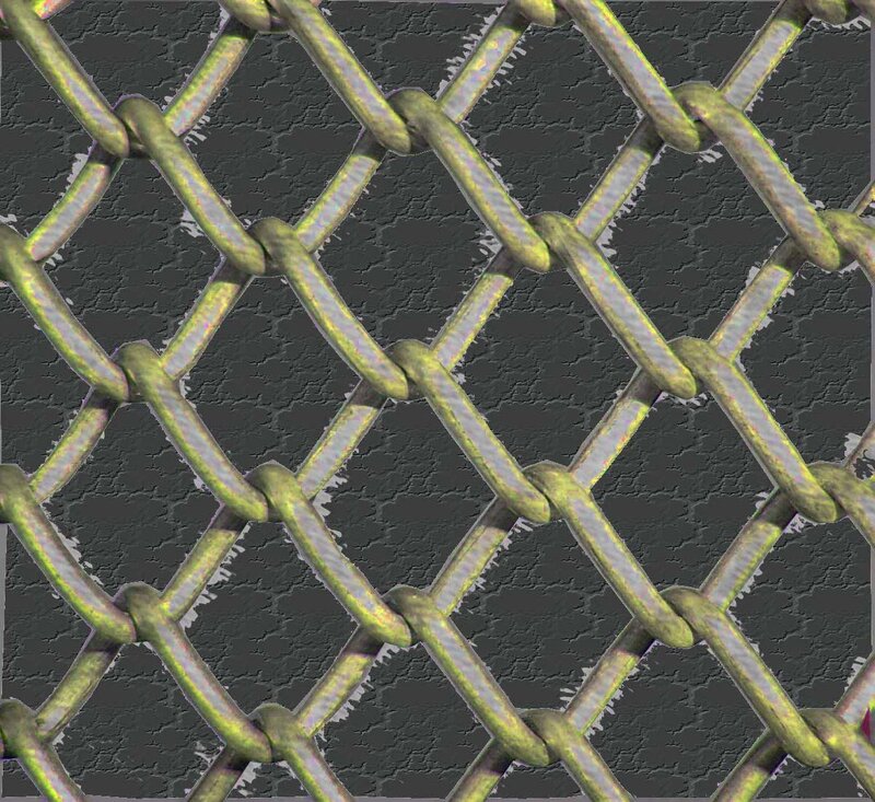 chain-link fence texture