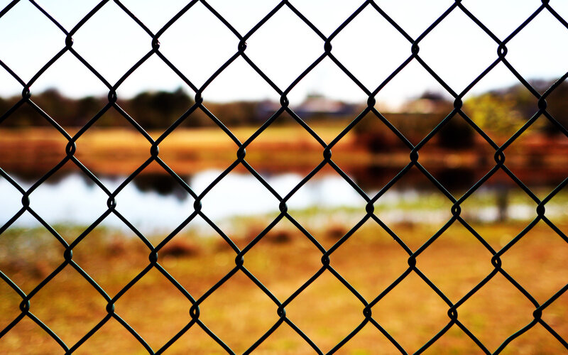 Chain-link Fence View