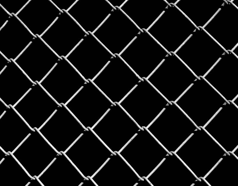Chain-link Fence — White