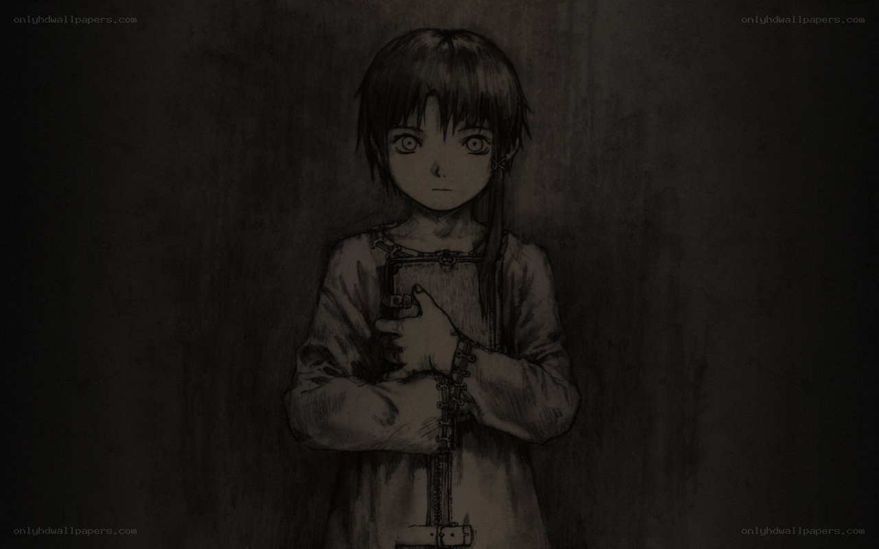 chained child in dark room