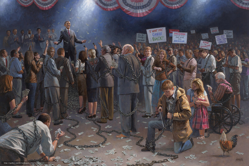 Chained citizens under debt