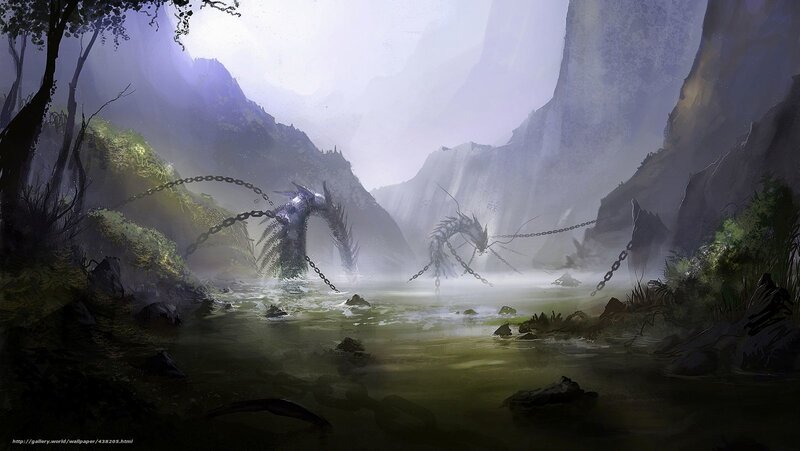 Chained Dragons in a Misty Valley