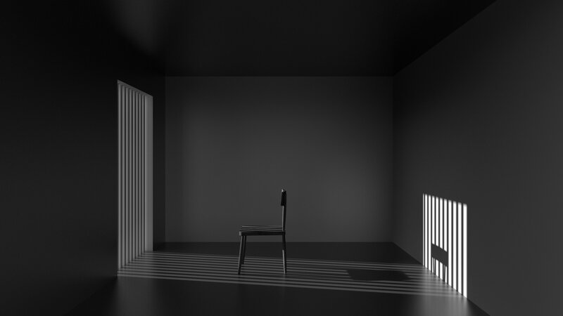 Chair in Dark Room