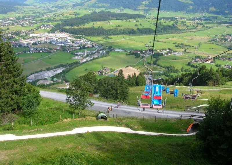 Chairlift over Valley