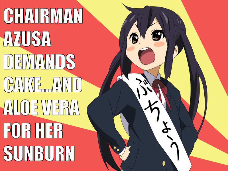 Chairman Azusa demands cake
