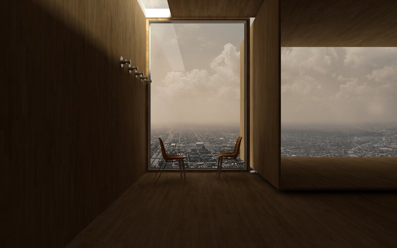 Chairs in Wooden Room