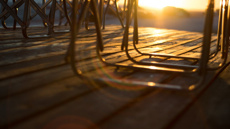 Chairs on Wooden Deck