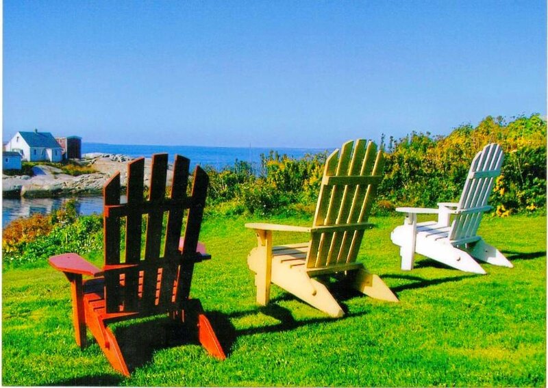 Chairs overlooking the ocean