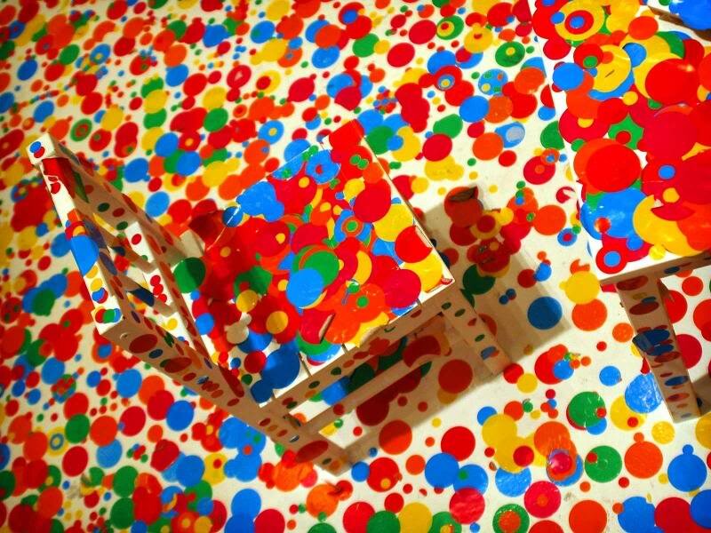 Chairs with Polka Dots