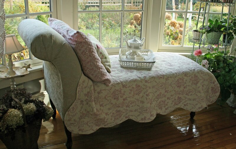 Chaise Lounge in Sunroom