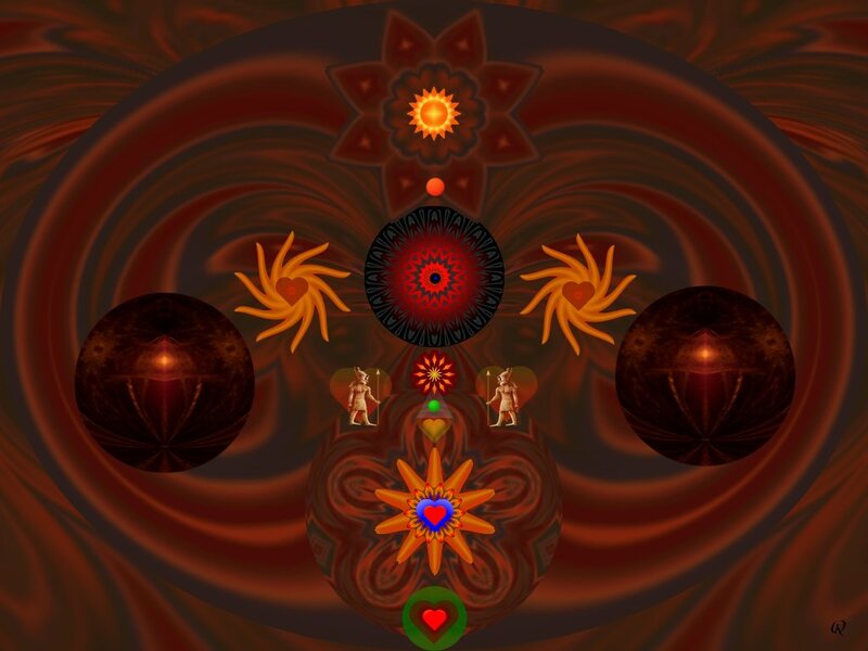 Chakra Energy Diagram — Red