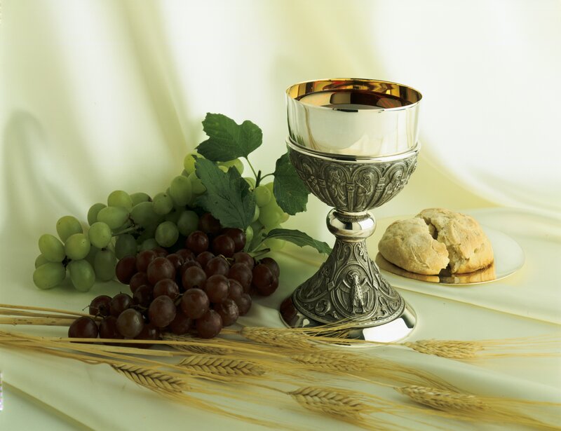 Chalice with Grapes and Bread