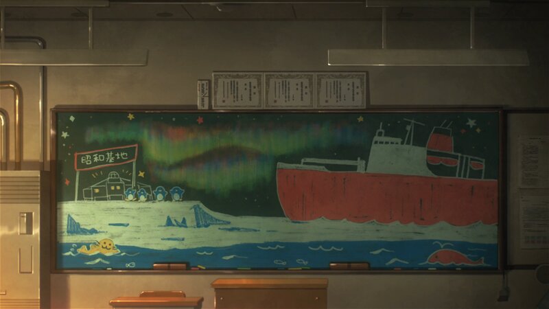Chalk Drawing on Blackboard