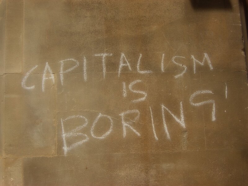 Chalk graffiti on a wall