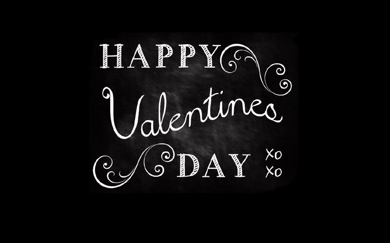 Chalkboard Valentine Message