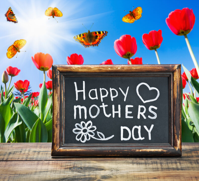 Chalkboard with Flowers