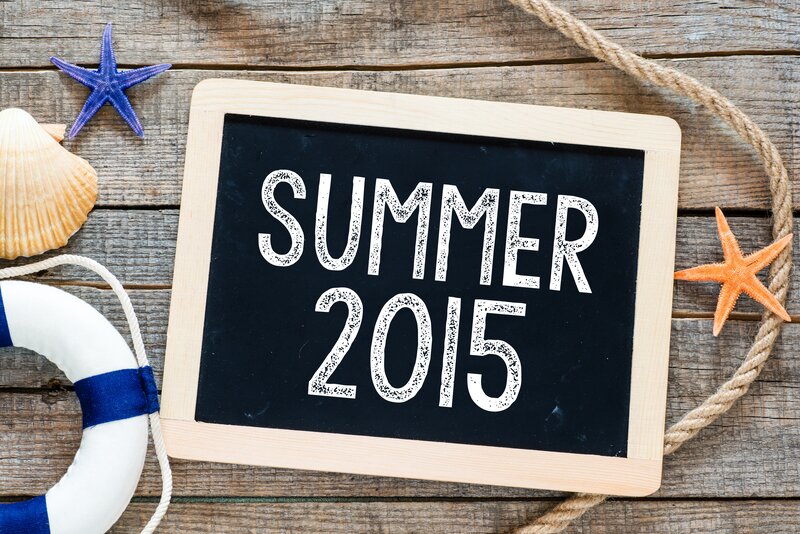 Chalkboard with Summer Text