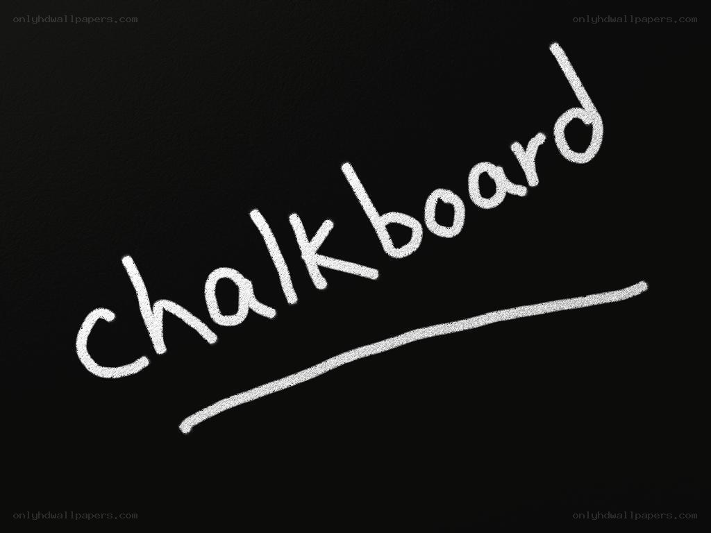 Chalkboard with text