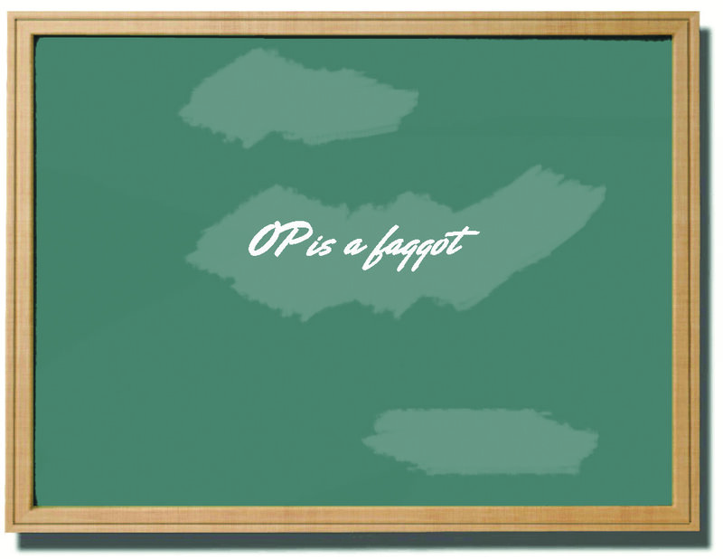 Chalkboard with text