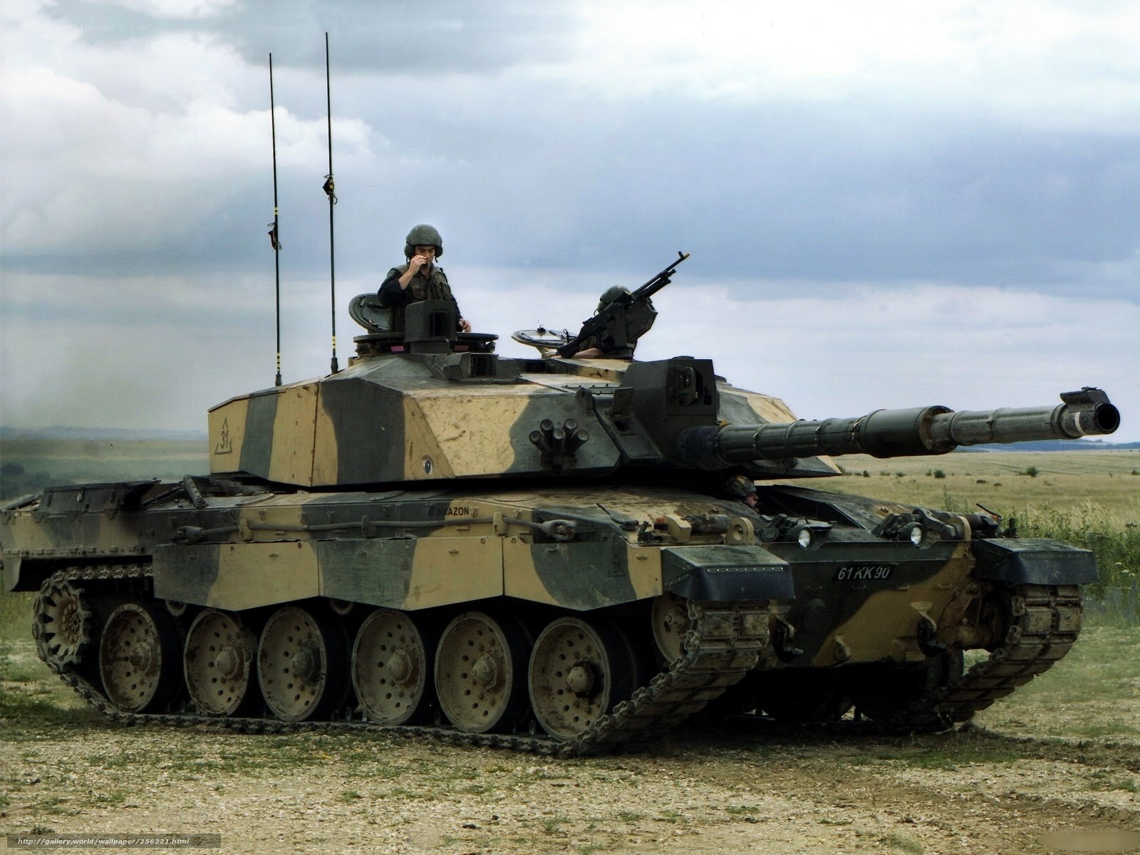 Challenger 2 tank in field