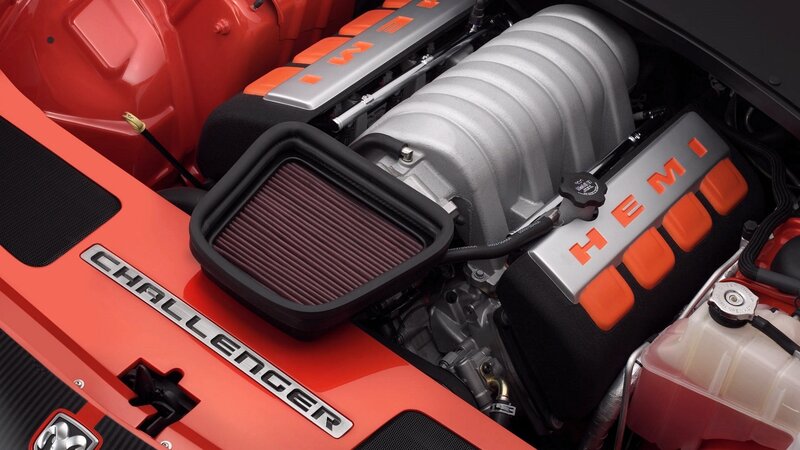 Challenger Engine Bay — Red, Mechanical