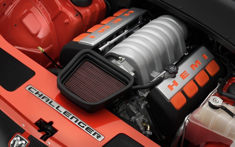 Challenger Engine Bay — Red