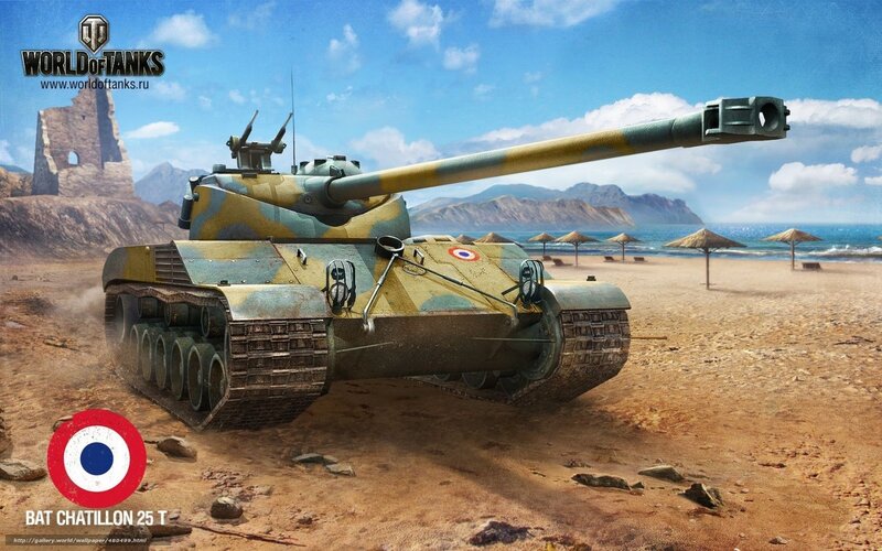 Challenger tank on beach