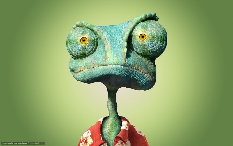 chameleon character portrait