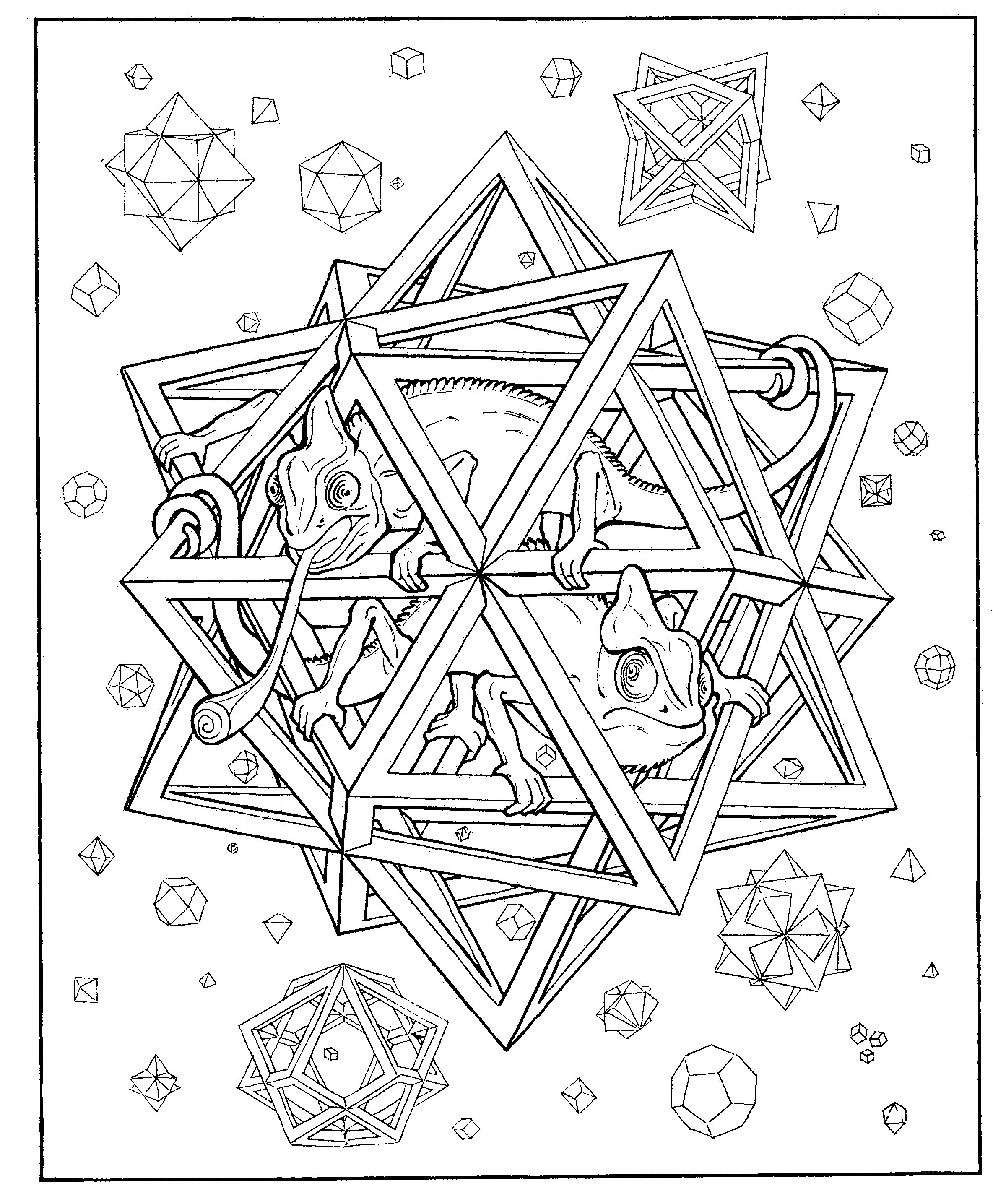 chameleons in geometric star
