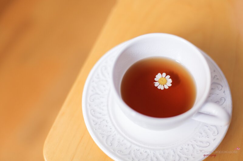Chamomile Tea in Cup — White, Calm, Afternoon