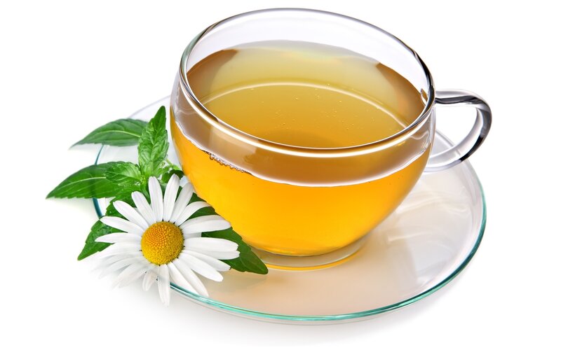 Chamomile Tea in Cup — Yellow, Calm