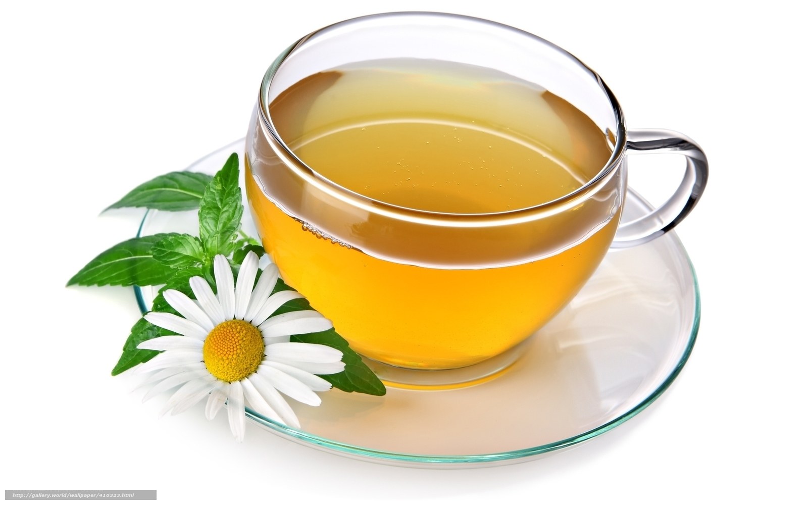 Chamomile tea with mint