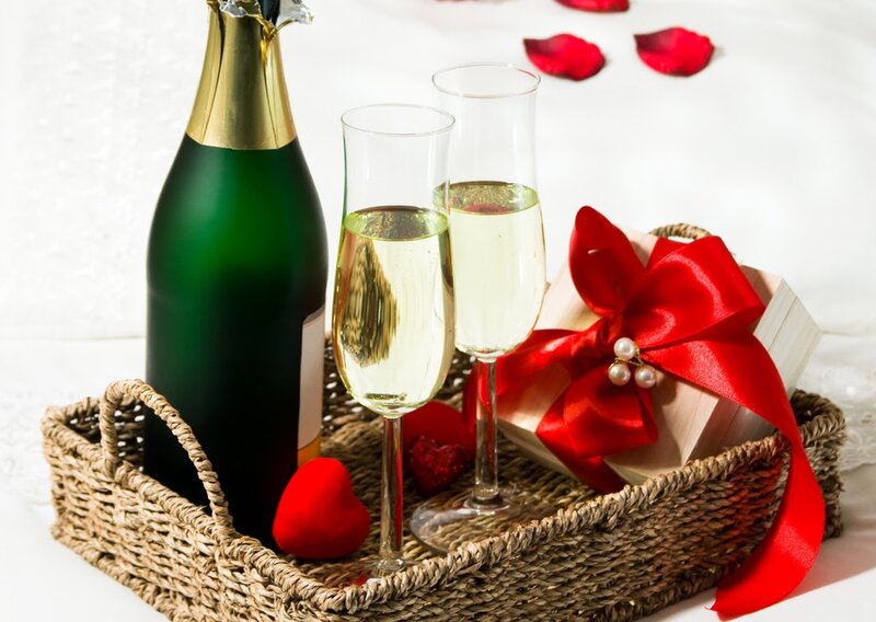 Champagne and Gift Basket