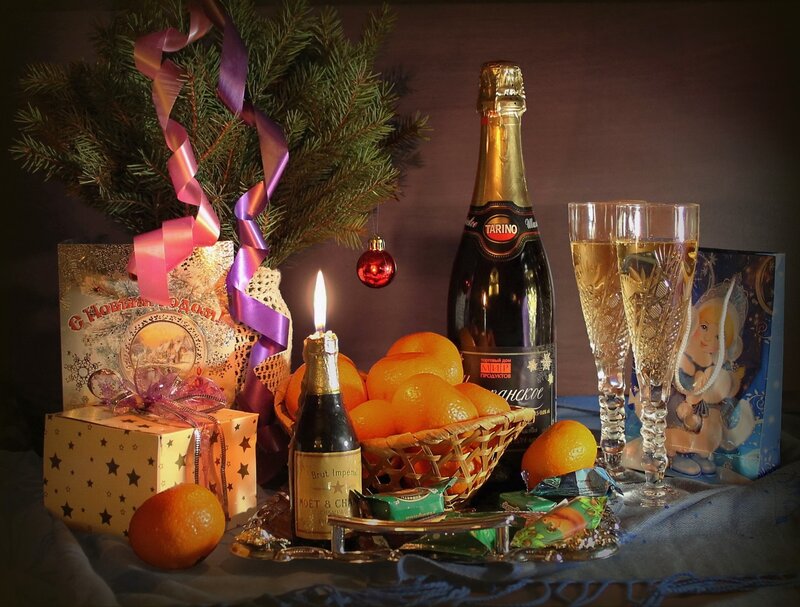 Champagne and Oranges — Gold