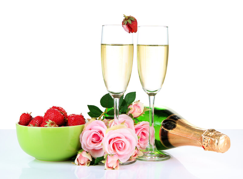 Champagne and Strawberries — Green