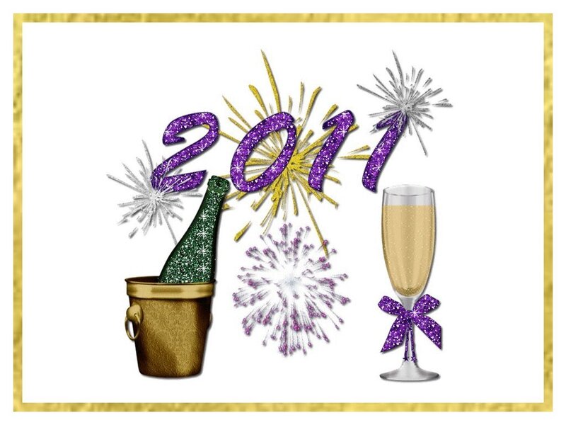 Champagne Bottle and Glass — Purple