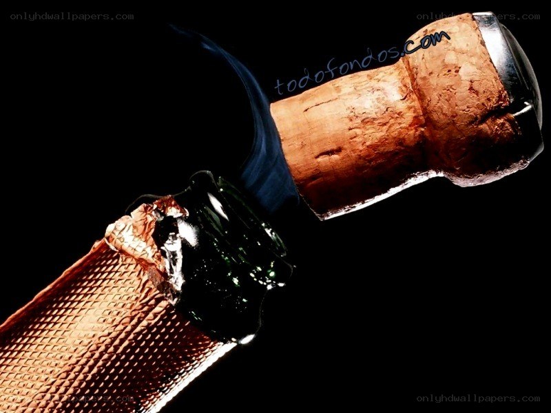 Champagne bottle opening