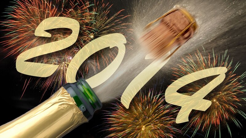 Champagne Bottle Popping — Gold, Celebratory