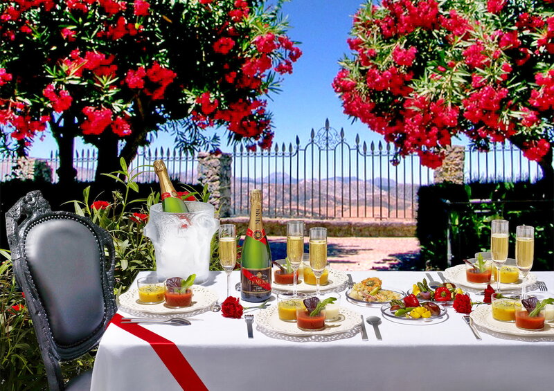 Champagne Brunch Table