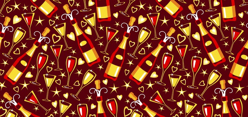 champagne celebration pattern