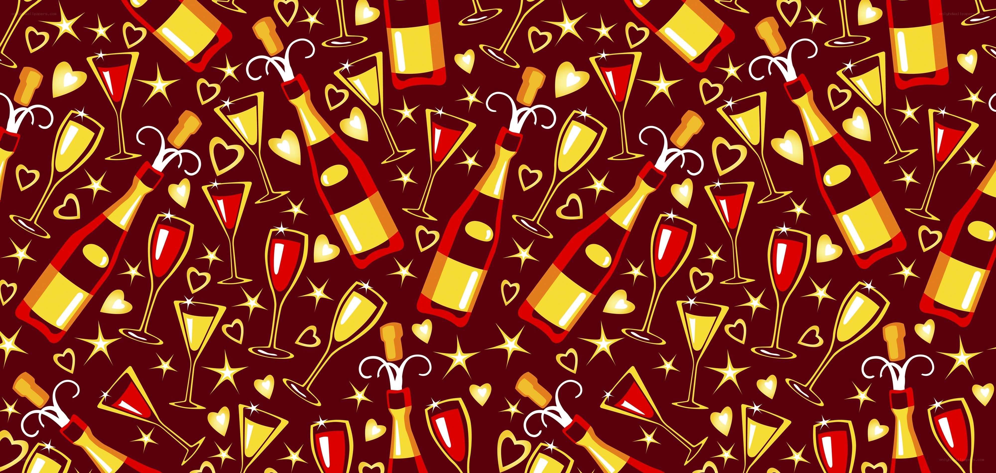 champagne celebration pattern