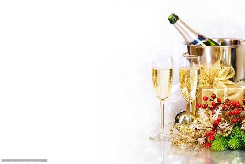 Champagne celebration setup
