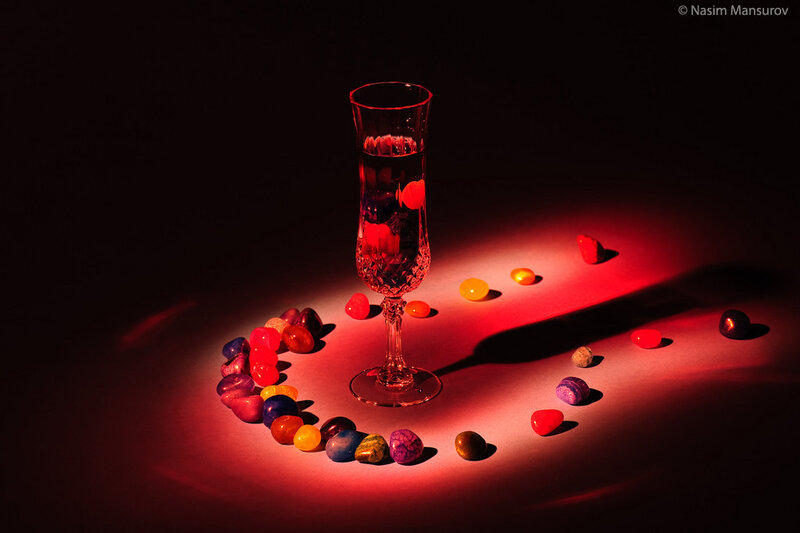 Champagne Glass with Candies