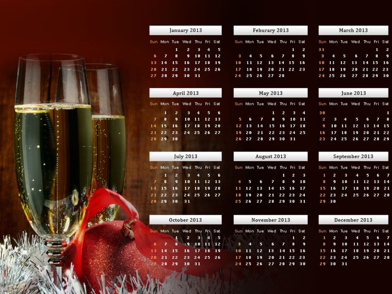 Champagne Glasses and Ornament