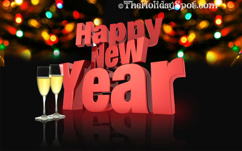 Champagne Glasses and Text — Red