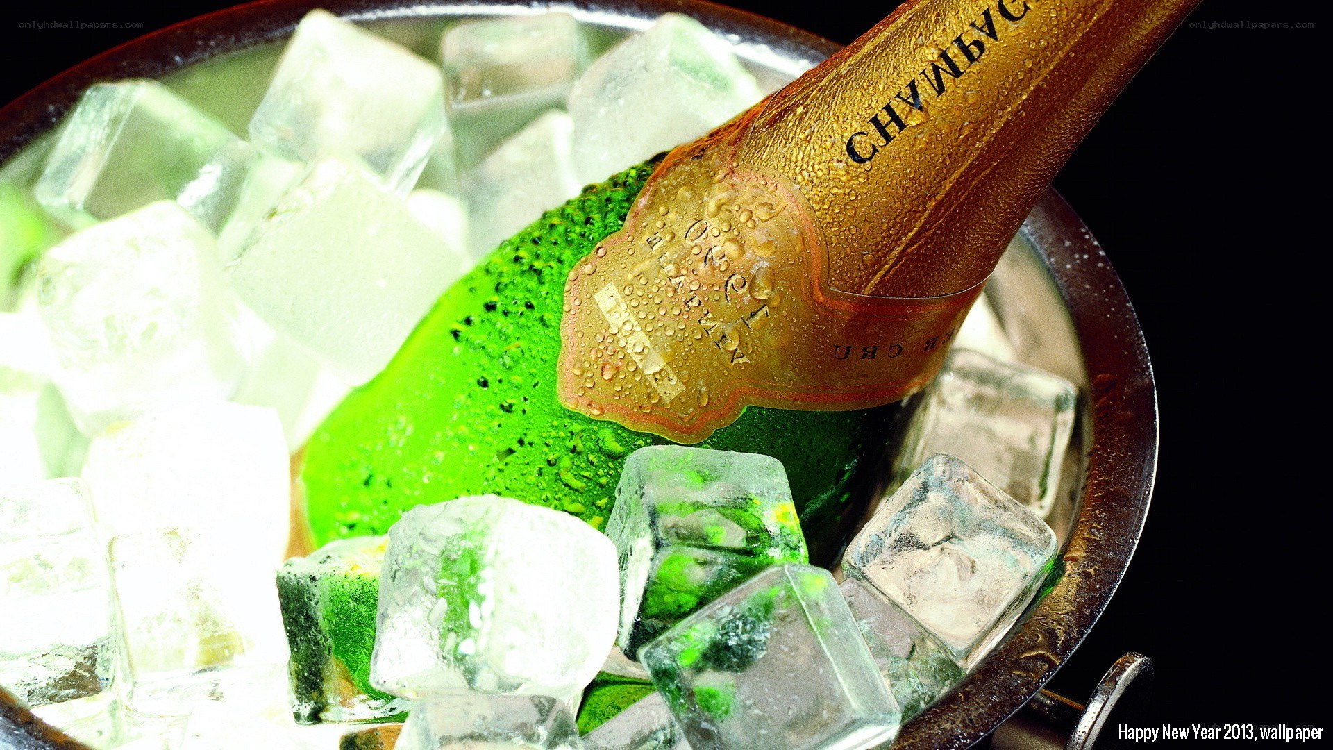 Champagne in ice bucket