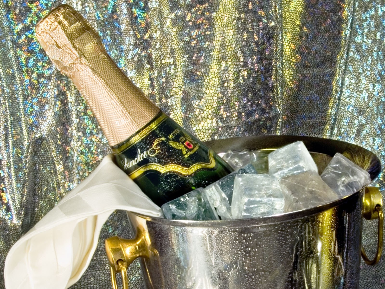 Champagne in ice bucket